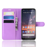 Nokia 3.2 Soft Pouch - Leather Wallet Case Purple