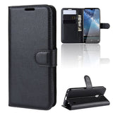 Nokia 2.2 Soft Pouch Leather Wallet Case Black