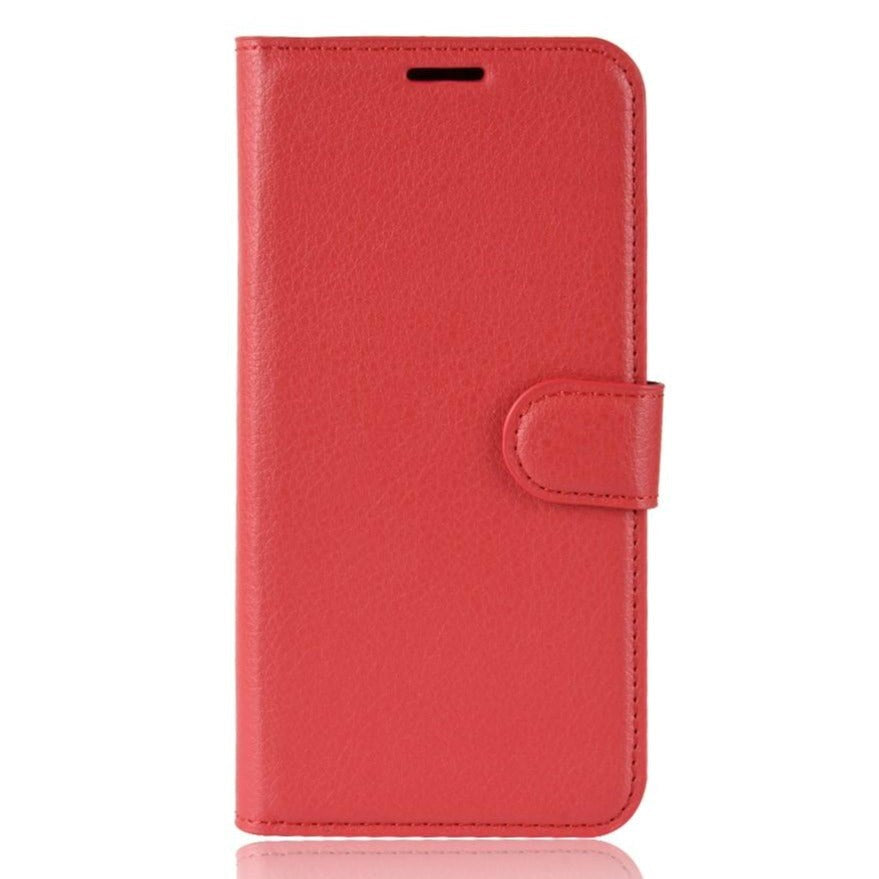 Nokia 2.3 Litchi Leather Wallet Case - Red