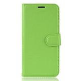 Nokia 2.3 Litchi Leather Wallet Case - Green