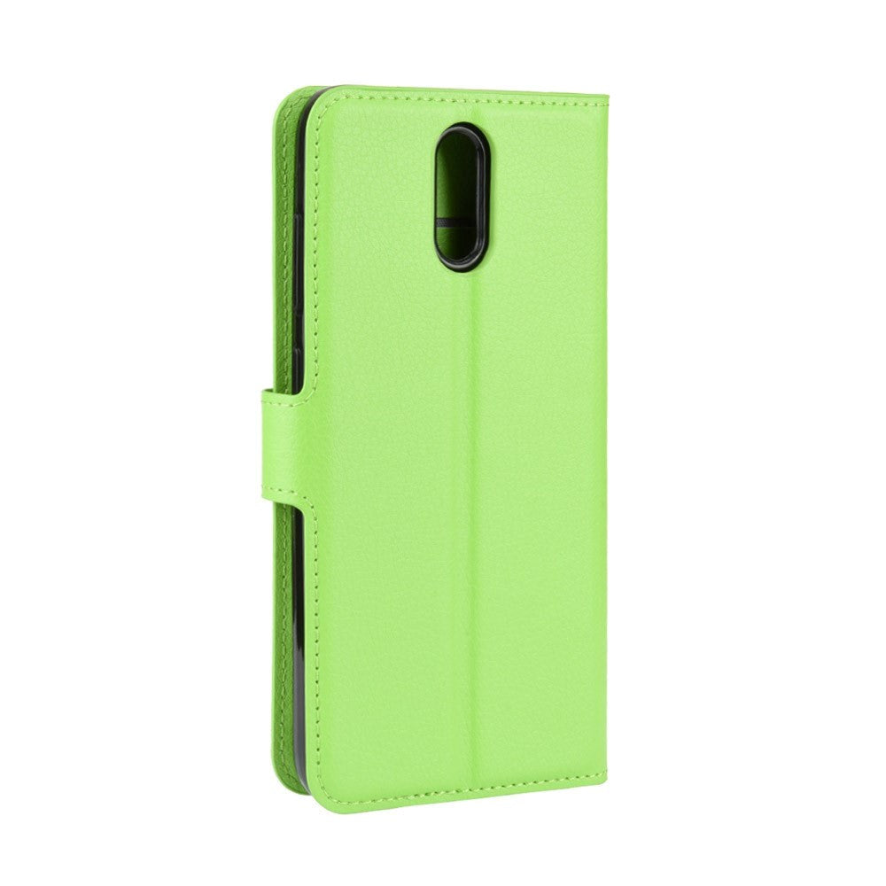 Nokia 2.3 Litchi Leather Wallet Case - Green