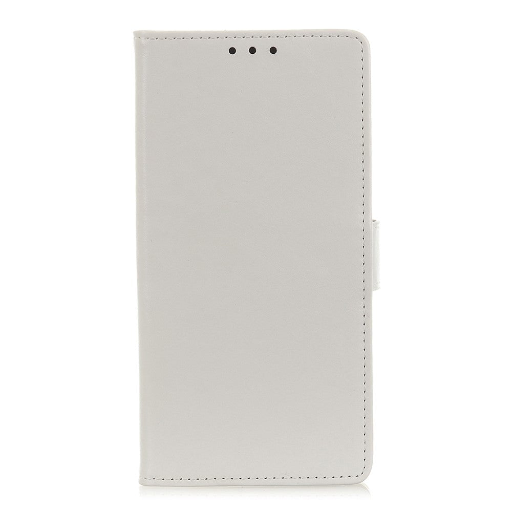 Nokia 1.3 Classic Leather Flip Case w. Stand & Card Holder - White