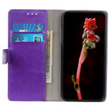 Nokia 1.3 Classic Leather Flip Case w. Stand & Card Holder - Purple