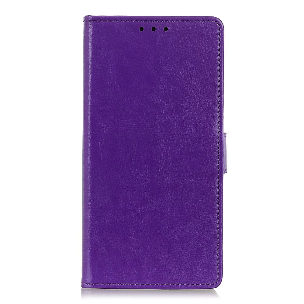 Nokia 1.3 Classic Leather Flip Case w. Stand & Card Holder - Purple