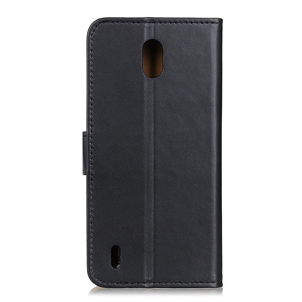 Nokia 1.3 Leather Flip Case w. Stand & Card Holder - Black