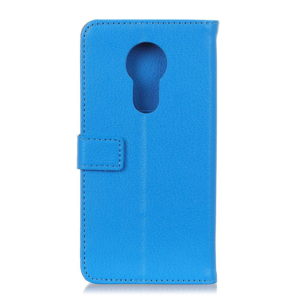 Nokia 5.3 Litchi Leather Wallet Case - Blue