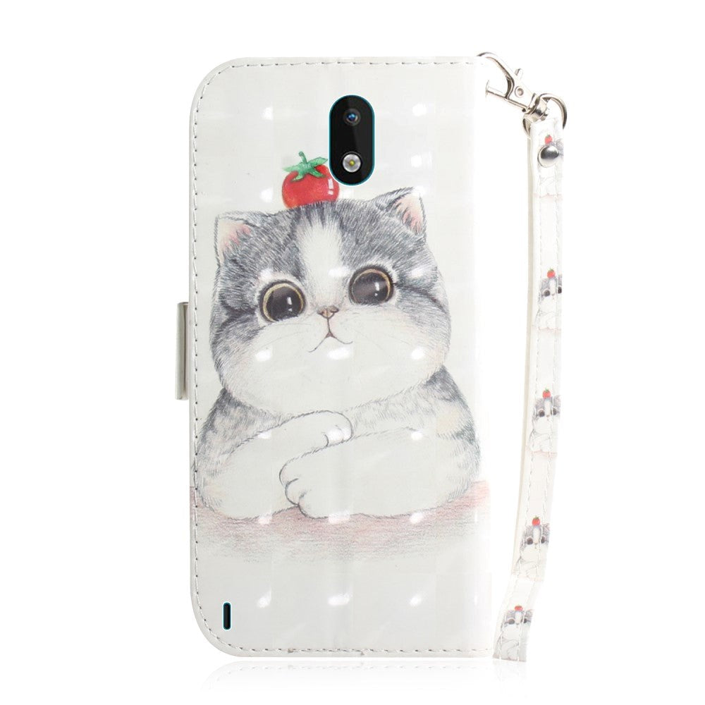 Nokia 1.3 Light Spot Leather Flip Case - Cute Cat