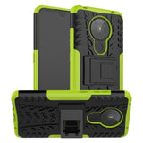 Nokia 5.3 Cool Tyre Tough Case w. Stand - Black / Green