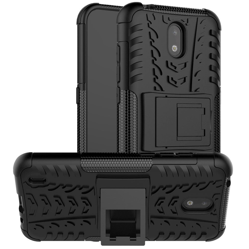 Nokia 1.3 Cool Tyre Tough Case w. Stand - Black