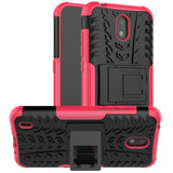 Nokia 1.3 Cool Tyre Tough Case w. Stand - Black / Pink