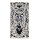 Nokia 3.4 Leather Wallet Case - Abstract Wolf