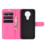 Nokia 3.4 Classic Leather Wallet Case - Pink