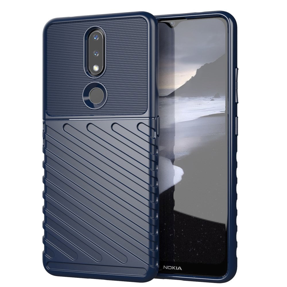 Nokia 2.4 Thunder Series Twill Plastic Case - Blue