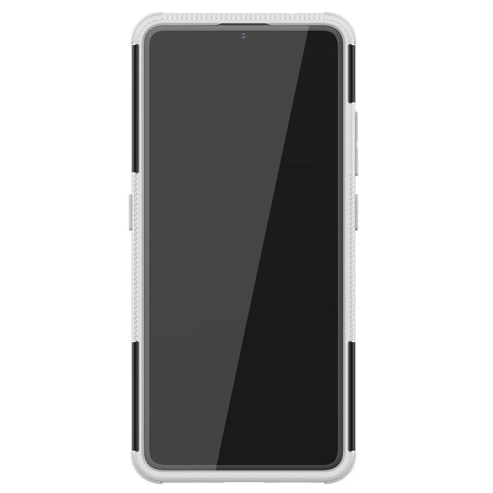 Nokia 2.4 Hybrid Tough Case w. Kickstand - Black / White