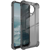 Nokia G10 / G20 IMAK Shock Resistant Case w. Protective film - Transparent / Black