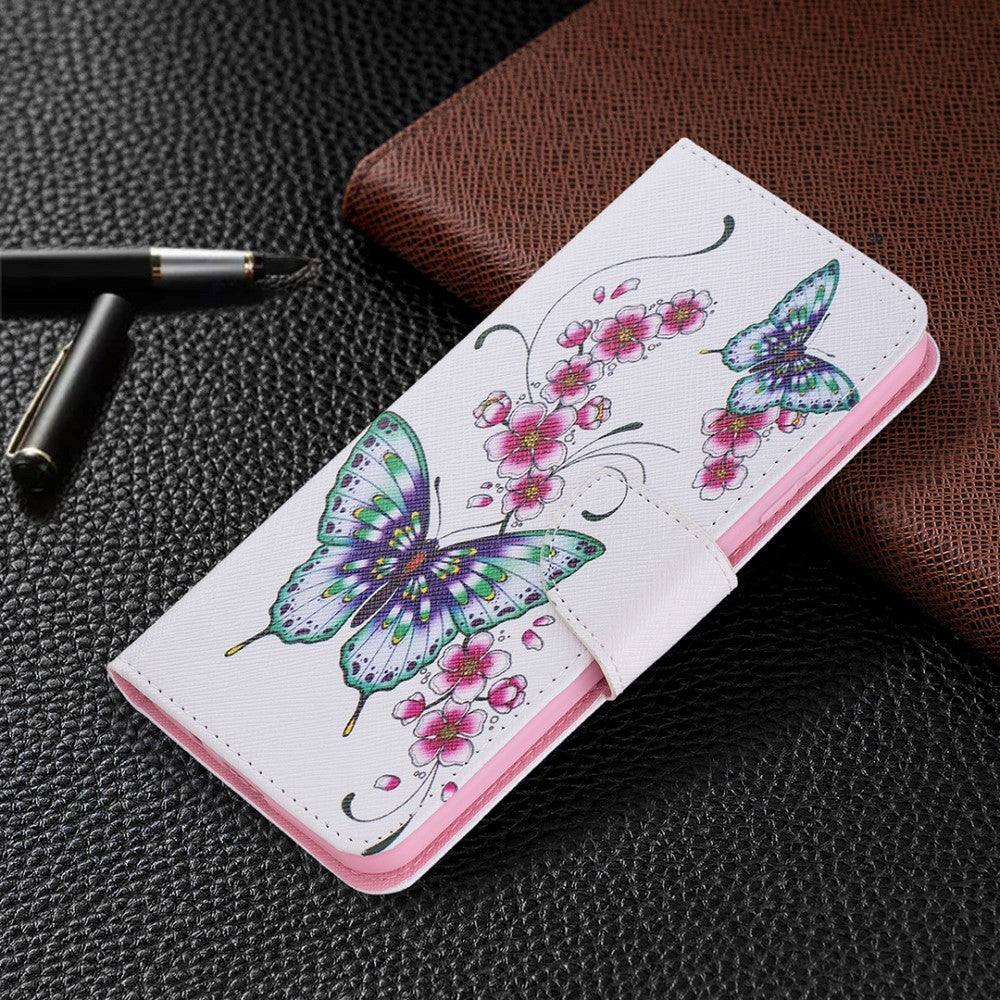 Nokia 1.4 Leather Wallet Case - Butterflies & Flowers