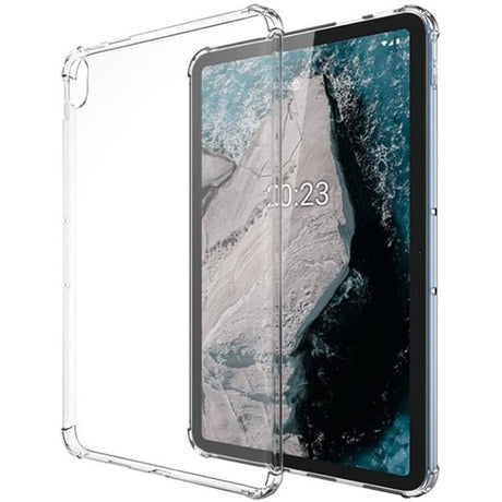 EIDERWOOD Nokia T20 Flexible Plastic Case with Shock-Absorbing Corners - Transparent