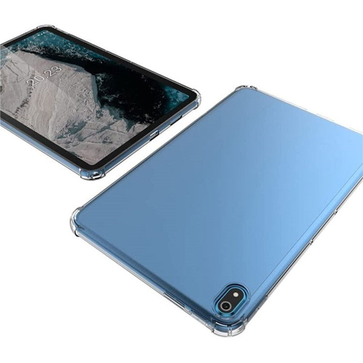 EIDERWOOD Nokia T20 Flexible Plastic Case with Shock-Absorbing Corners - Transparent