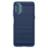 Nokia G21 / G11 Carbon Fiber Flexible Plastic Case - Blue