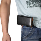 Pouch Bag case - Belt bag Black - (Max . Phone: 170 x 82 x 18 mm)