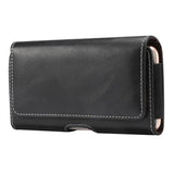 Leather Belt Case for Phone Black - (Max. Phone: 160 x 83 x 18 mm)