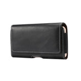 Leather Belt Case for Phone Black Size (Max. Phone: 177 x 88 x 20 mm)