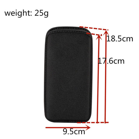 Universal Smartphone Sleeve - Water Resistant - Black - (Max. Phone: 176 x 95 x 18 mm)