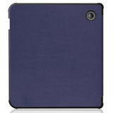 Kobo Libra 2 Origami Artificial Leather Flip Case w. Stand Function - Blue