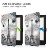 Kobo Nia PU Leather Flip Case w. Sleep/ Wake-up Function - the Eiffel Tower