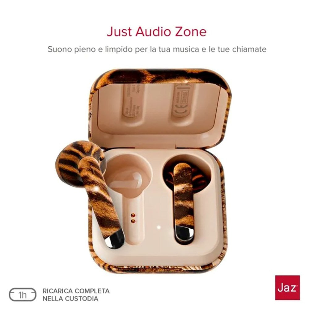 Jaz Hoox True Wireless In-Ear Bluetooth Headphones - Leopard