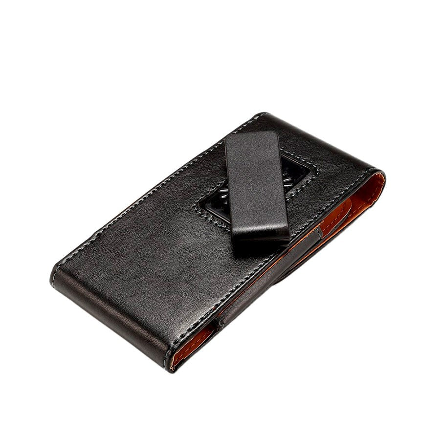 Universal Leather Belt Case V2 Black (Max. Phone: 151 x 80 x 15 mm)