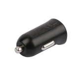 Essentials 12W Car Charger with USB-A to Lightning Cable - 1m - Black