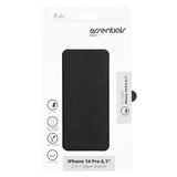 iPhone 14 Pro Essentials 2-in-1 Faux Leather Flip Case - Black