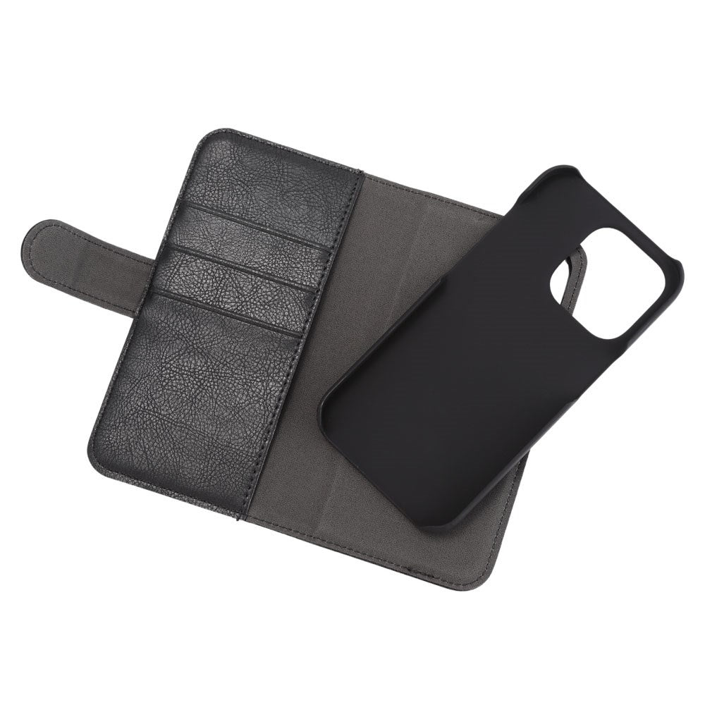 iPhone 14 Pro Essentials 2-in-1 Faux Leather Flip Case - Black