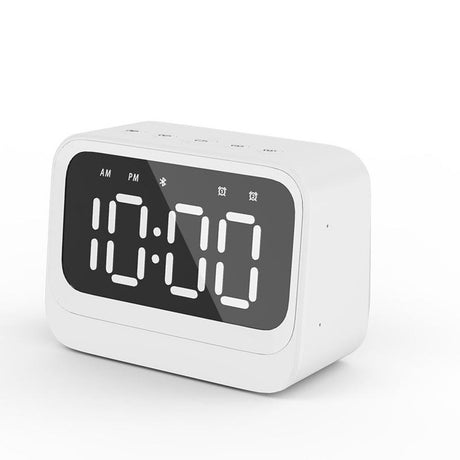 Denver EC-54W Digital Clock with Speaker - White