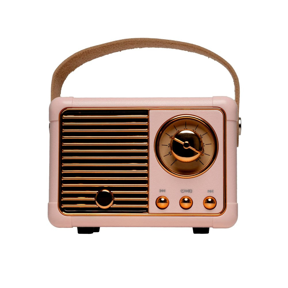 Denver Wireless Bluetooth Speaker with Retro Design - 30W - Pink