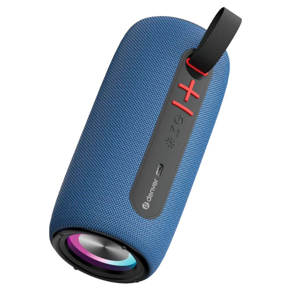 Denver Wireless Bluetooth Speaker with Built-in Dynamic Light - Blue