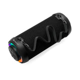 Denver Portable Wireless Bluetooth Speaker with Light & Shoulder Strap - Black