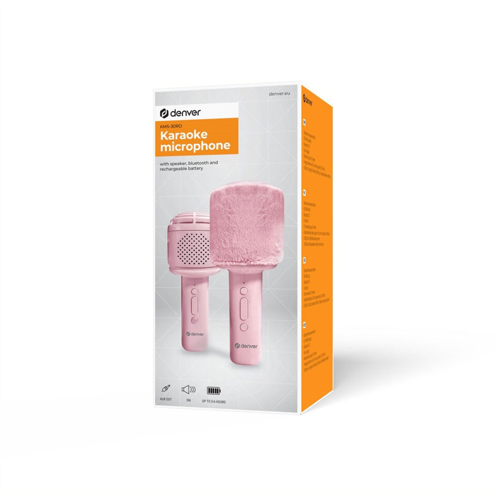 Denver KMS-30RO Karaoke Microphone - Pink