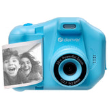 Denver Digital Camera for Kids with Thermal Printer - incl. MicroSD Card & Printer Paper - Blue