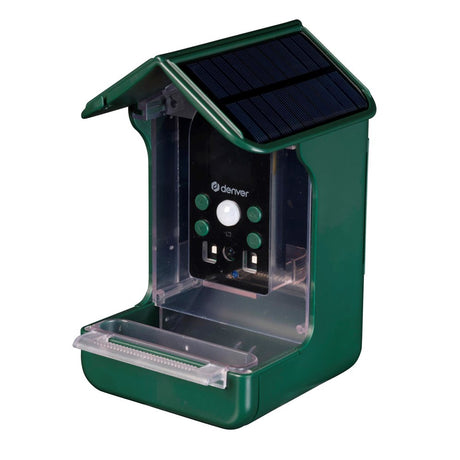 Denver Bird Feeder with Built-in Camera and Solar Charging - Green