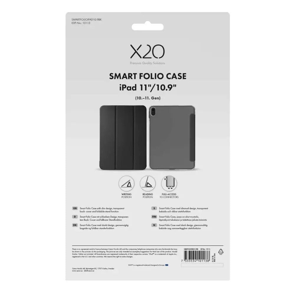 iPad 11" (2026 / 2025) / 10.9" (2024 / 2022) X2O Smart Folio Flip Case - Pink