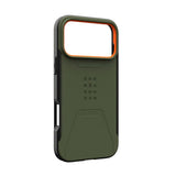 iPhone 17 Pro Max UAG Civilian Case - MagSafe Compatible - Green / Orange