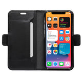 iPhone 12 Mini dbramante1928 Copenhagen Slim Leather Wallet Case - Black