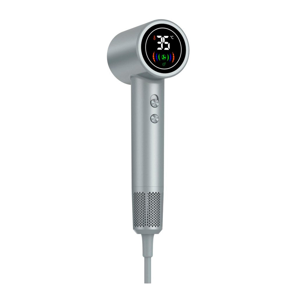 Denver High Speed Hair Dryer with LED Display - Silver