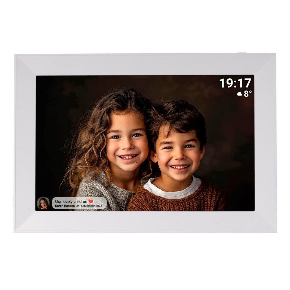 Denver Digital WiFi Photo Frame with Frameo Photo Software - 10.1" / 16GB - White