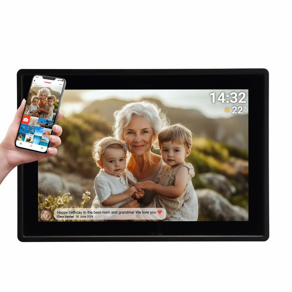 Denver PFF-1021 10.1" Digital Frameo WiFi Digital Photo Frame - 1280x800 / 16GB - Black