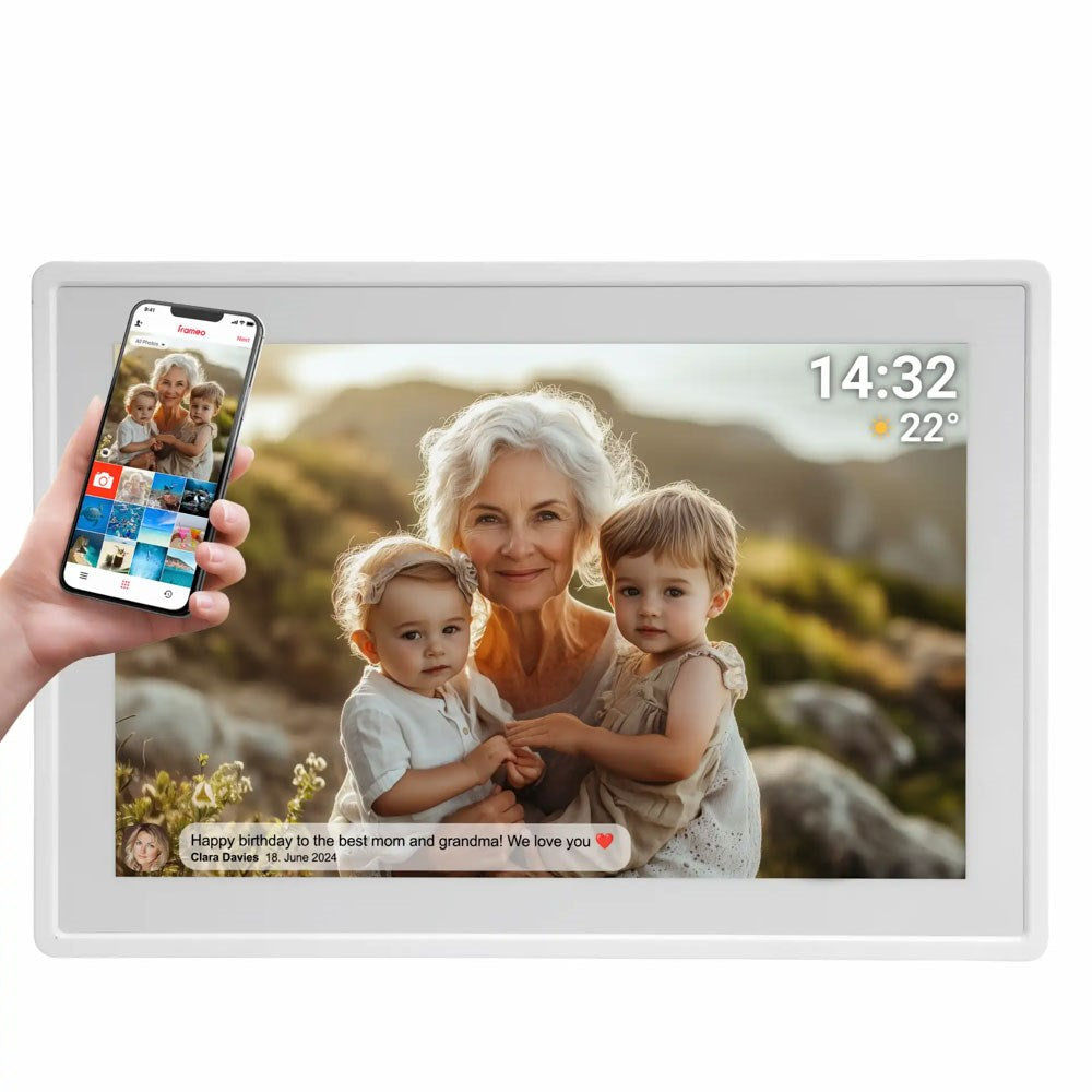 Denver PFF-1021 10.1" Digital Frameo WiFi Digital Photo Frame - 1280x800 / 16GB - White