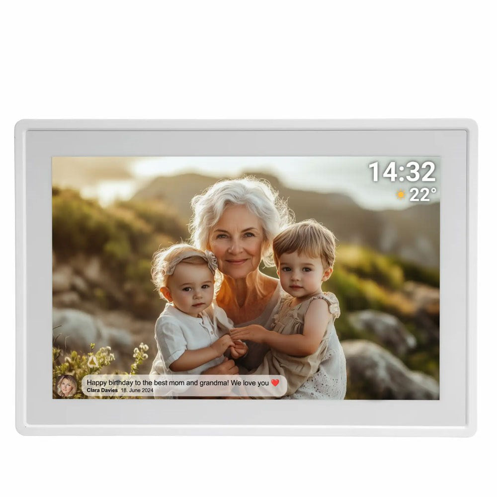Denver PFF-1021 10.1" Digital Frameo WiFi Digital Photo Frame - 1280x800 / 16GB - White