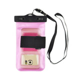 Universal Waterproof Mobile Bag (Maks Mobile: 150 x 80mm) - Pink